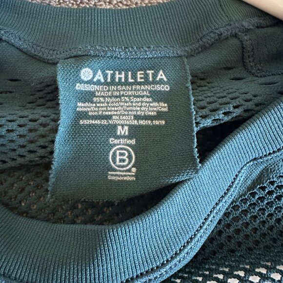 Athleta Oxygen Top Nordic Teal Medium - Picture 4 of 4